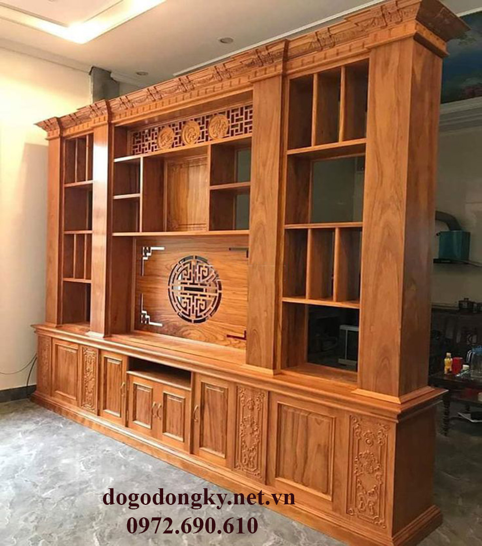 Tủ ngan trang trí phòng khách